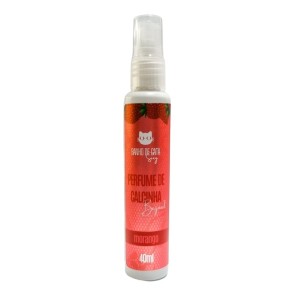 Banho De Gata Perfume De Calcinha Beijável Morango 40Ml Soul Cosméticos