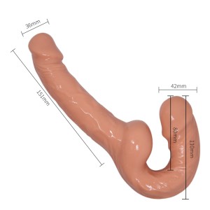 Penetrador Strapless com Plug Vaginal