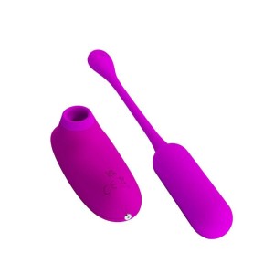 Kit com Cápsula Vibratória e Estimulador Feminino com Sucção