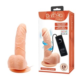 Pênis Realístico Rotativo com Veias, Escroto e Ventosa