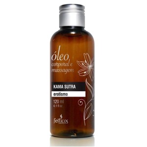 ÓLEO PARA MASSAGEM KAMA SUTRA EROTISMO 120ml FEITIÇOS AROMÁTICOS
