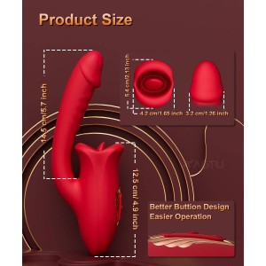 Vibrador com Boca e Pênis