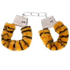  ALGEMAS REGULÁVEIS COM CHAVES E PELÚCIA TIGRE