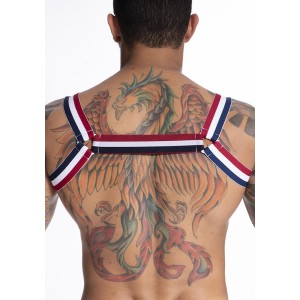 HARNESS EM ELÁSTICO TRICOLOR LISTRADOS SD CLOTHING