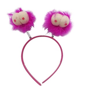 Tiara Peitos de Pelúcia