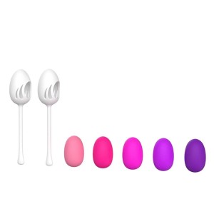 Bolas de Pompoar com 5 Pesos e 2 Suportes