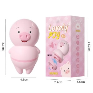 Estimulador Clitoriano Porquinho 2 em 1