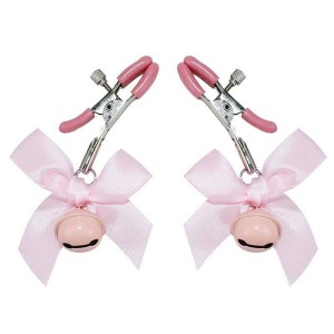 Grampos de Mamilo com Sino e Laço