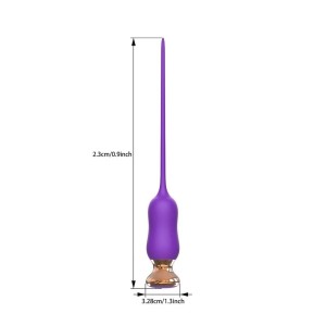 Pênis Plug em Silicone com 10 Modos de Vibração 