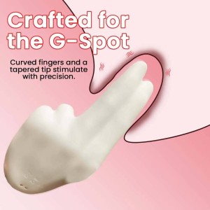 Vibrador 2 em 1 Golden Right Hand com 10 Modos de Vibração e Movimento