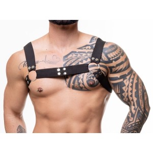 HARNESS EM ELÁSTICO PRETO-  SD CLOTHING