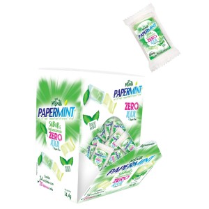 PAPERMINT LÂMINAS REFRESCANTES COMESTÍVEIS ZERO AÇUCAR 600MG DANILLA FOODS