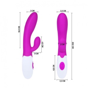 Vibrador com Estimulador de Clitóris à Pilha