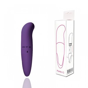 VIBRADOR PONTO G C/ TEXTURA AVELUDADA À PILHA
